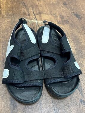 Nike Kids Black Velcro Sport Sandals